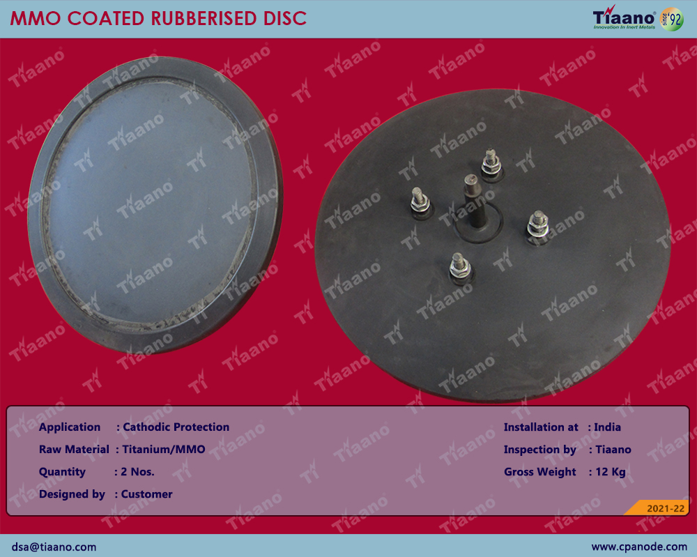 Rubberised disc