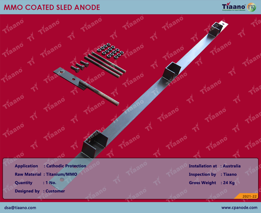 MMO Coated Sled Anode